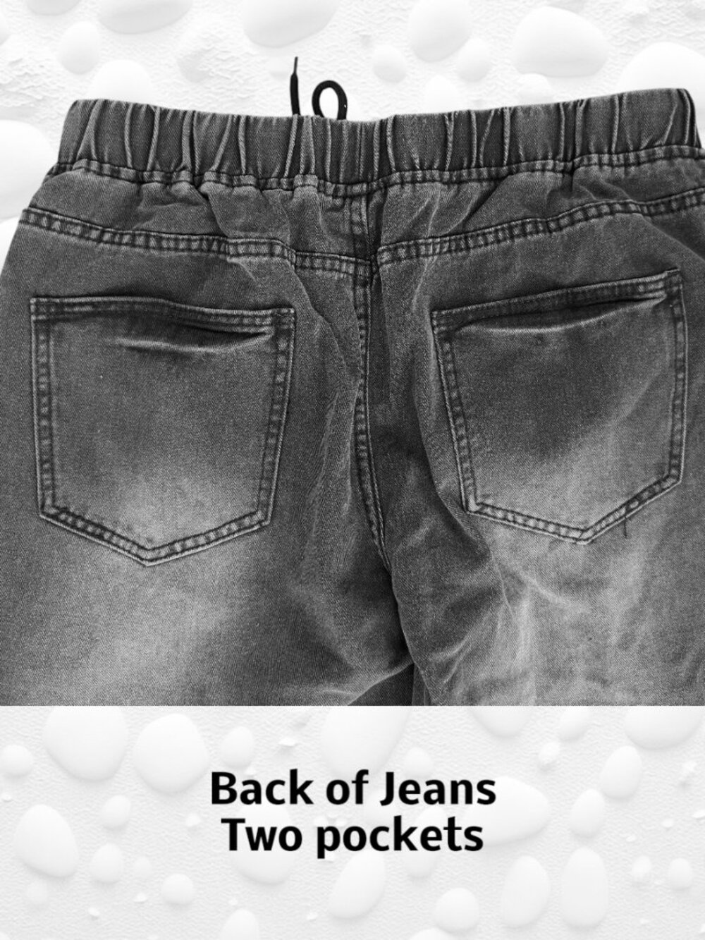 Baggy Dark Grey Denim Jeans — XL - Picture 3 of 5